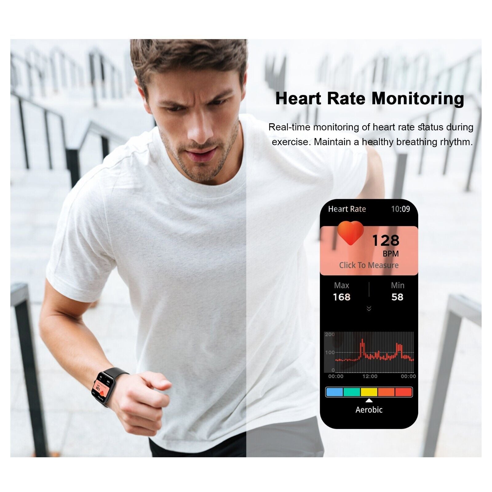 Smart Blackview Smartwatch for Men & Women - Bluetooth Calls & Fitness Tracker for Android