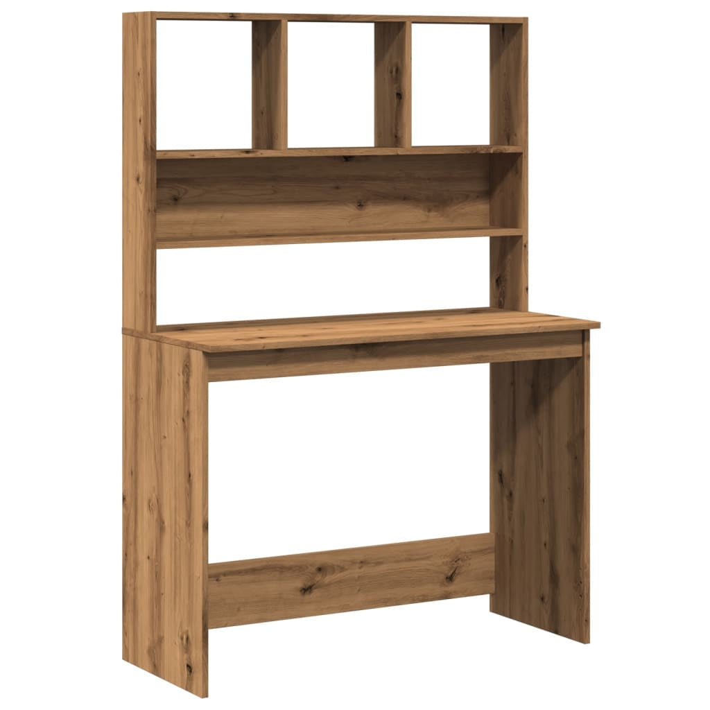 Stylish Wood Desk with Shelf - Versatile Office Computer Table by Vidaxl