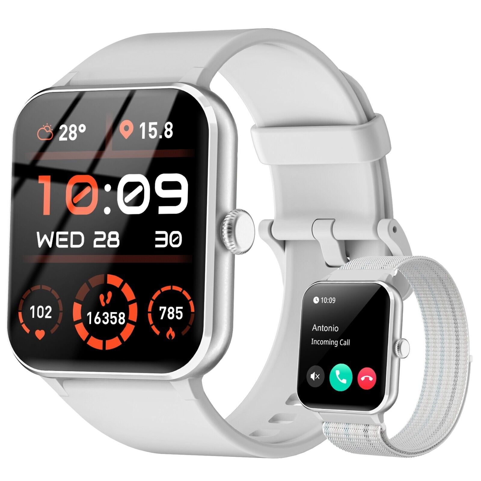 Smart Blackview Smartwatch for Men & Women - Bluetooth Calls & Fitness Tracker for Android