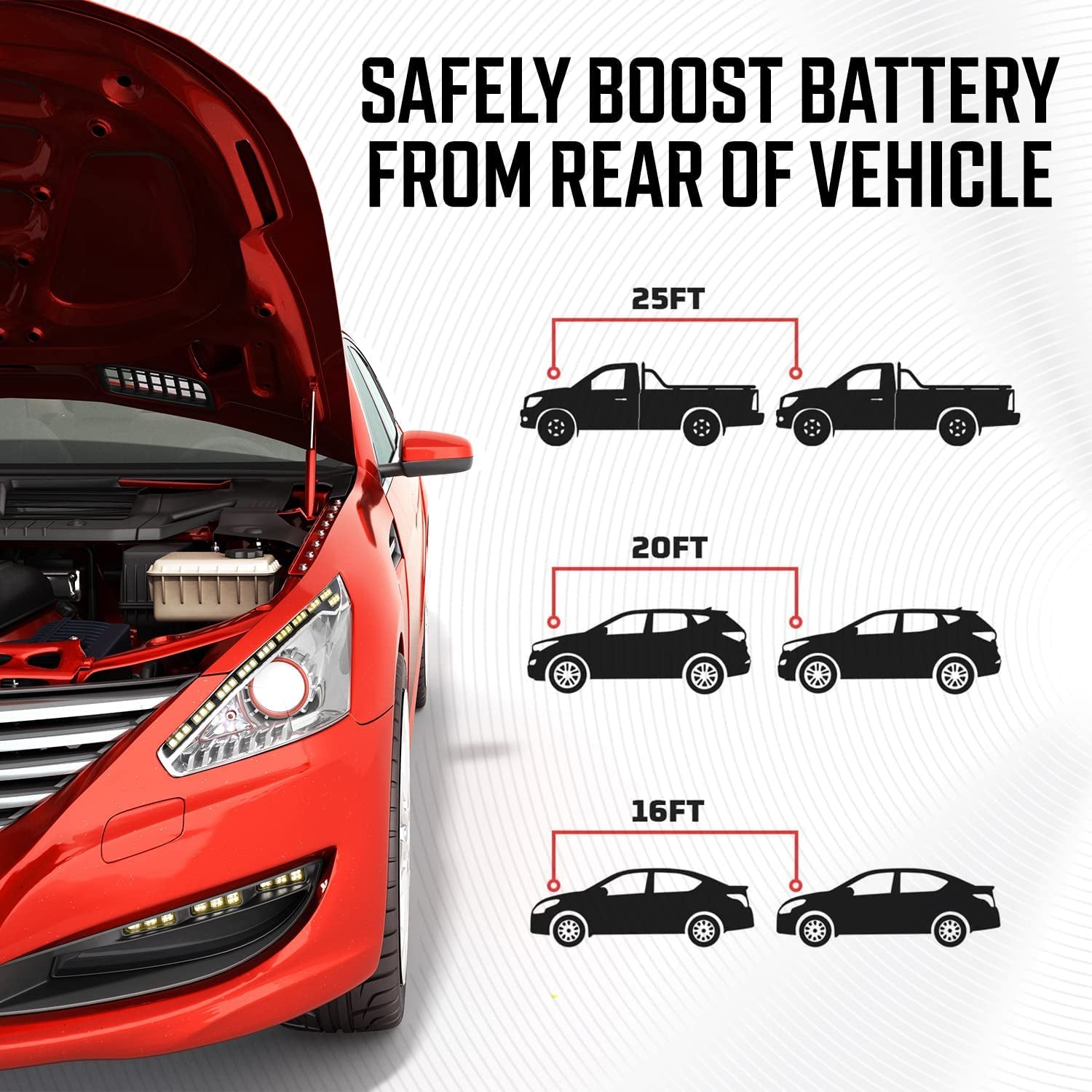 Energizer 20-Foot Heavy-Duty Jump Starter Cables for Cars - Reliable Battery Boosting with Portable Storage Bag (4 Gauge)