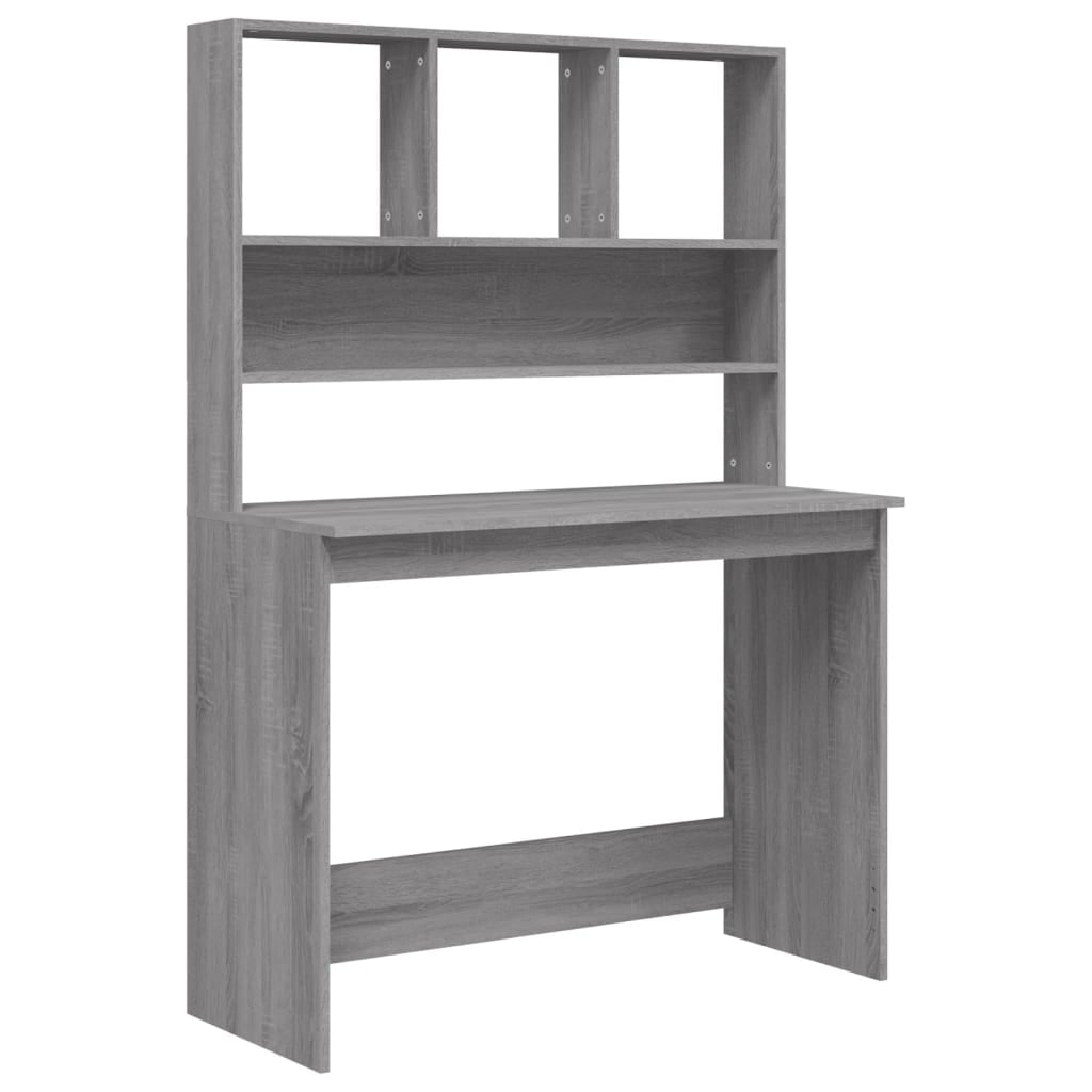 Stylish Wood Desk with Shelf - Versatile Office Computer Table by Vidaxl
