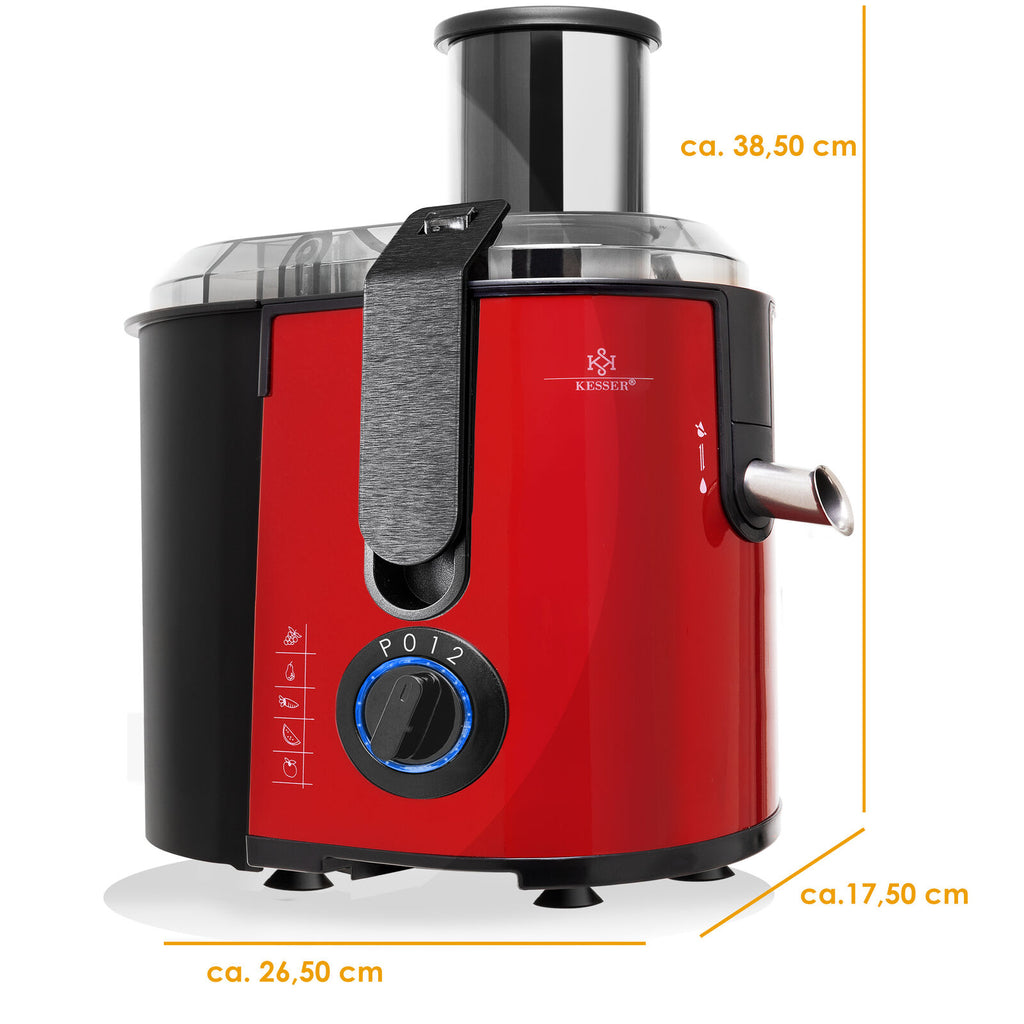 KESSER® 1100W Stainless Steel Fruit Juicer - Powerful 85mm Juice Press for Freshly Squeezed Goodness