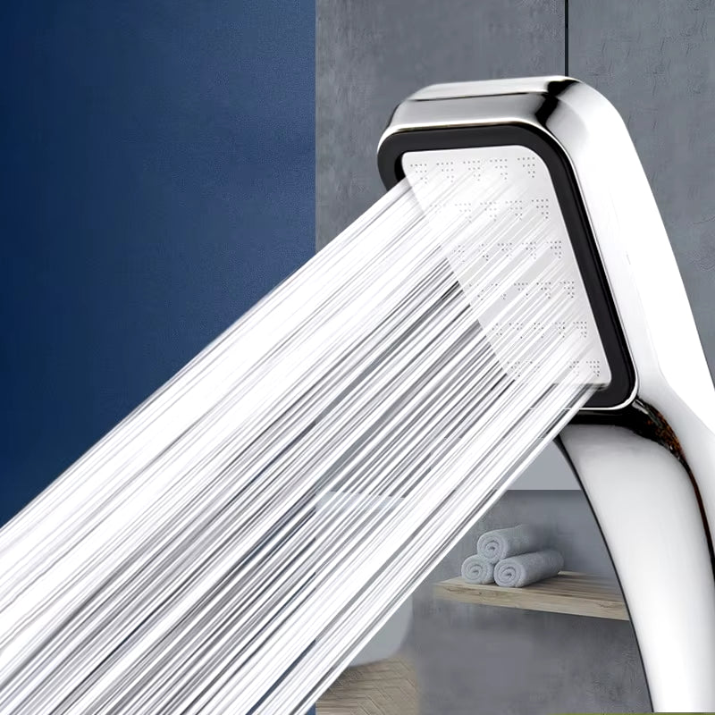 Revamp Your Shower Experience: 300 Holes Pressurized Rainfall Showerhead - Water-Saving Handheld Square Design