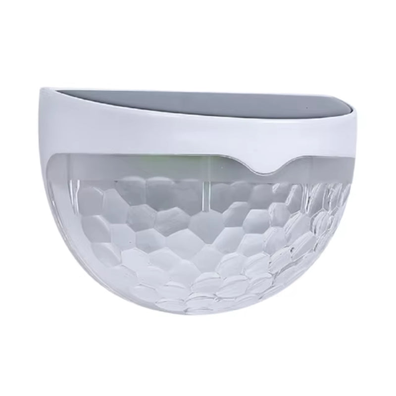 Solar LED Outdoor Wall Lights with Motion Sensor - Waterproof Semicircle Garden and Fence Decorative Lamps