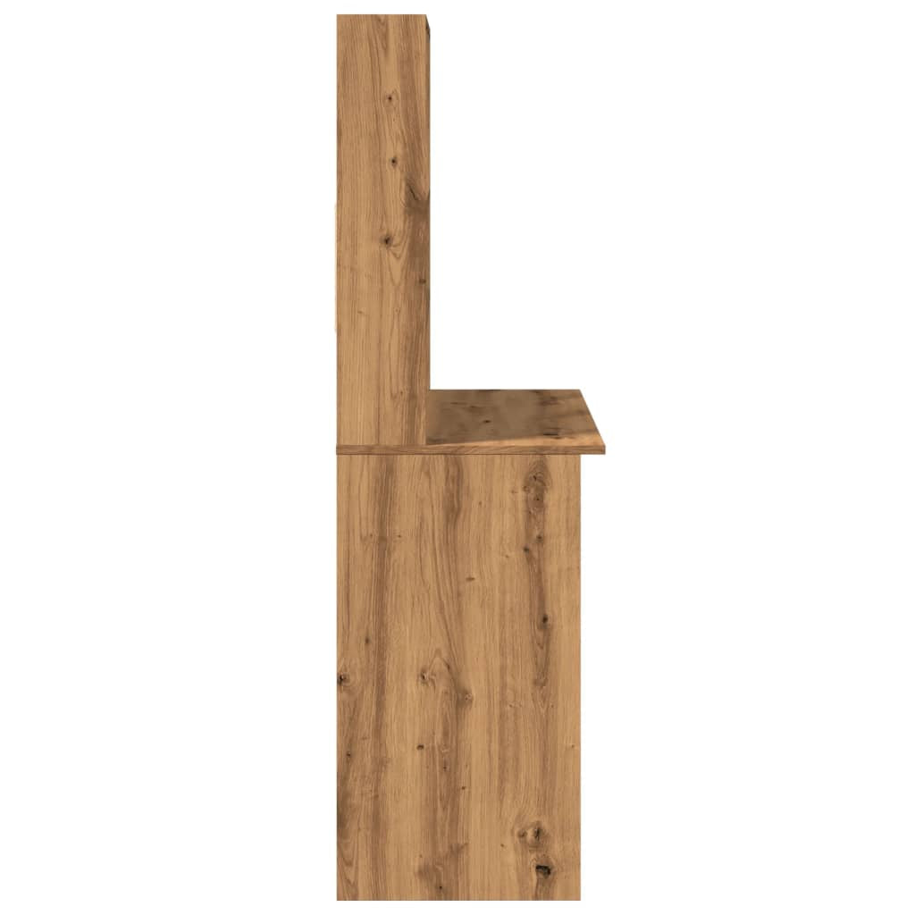 Stylish Wood Desk with Shelf - Versatile Office Computer Table by Vidaxl
