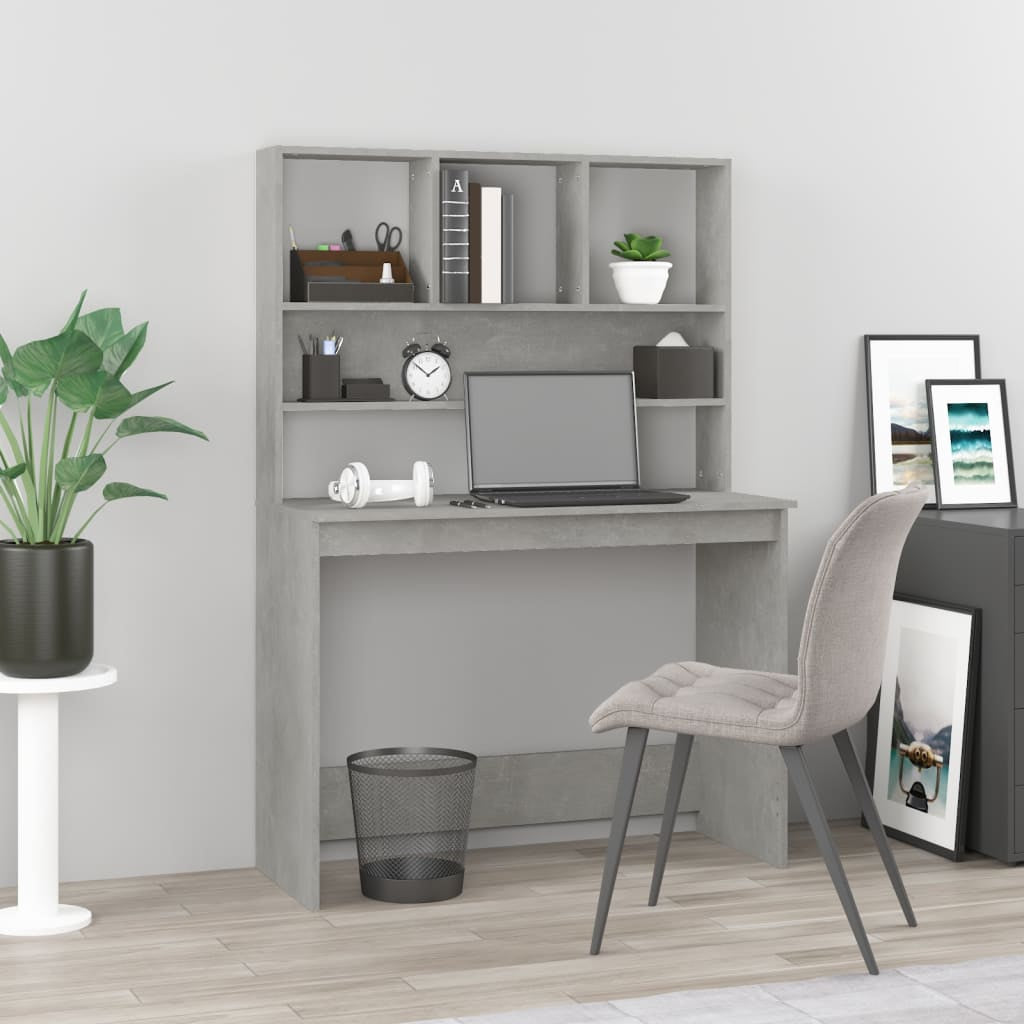 Stylish Wood Desk with Shelf - Versatile Office Computer Table by Vidaxl
