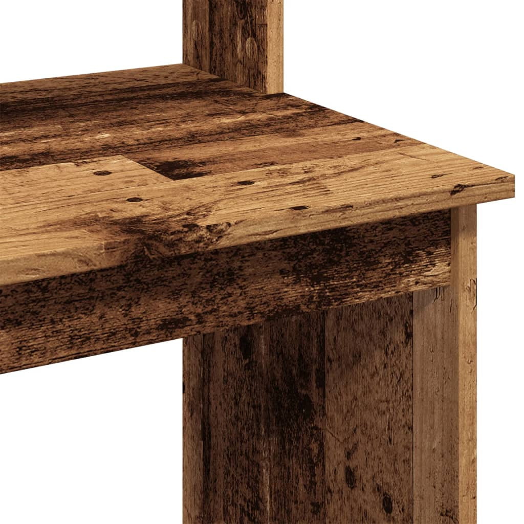 Stylish Wood Desk with Shelf - Versatile Office Computer Table by Vidaxl