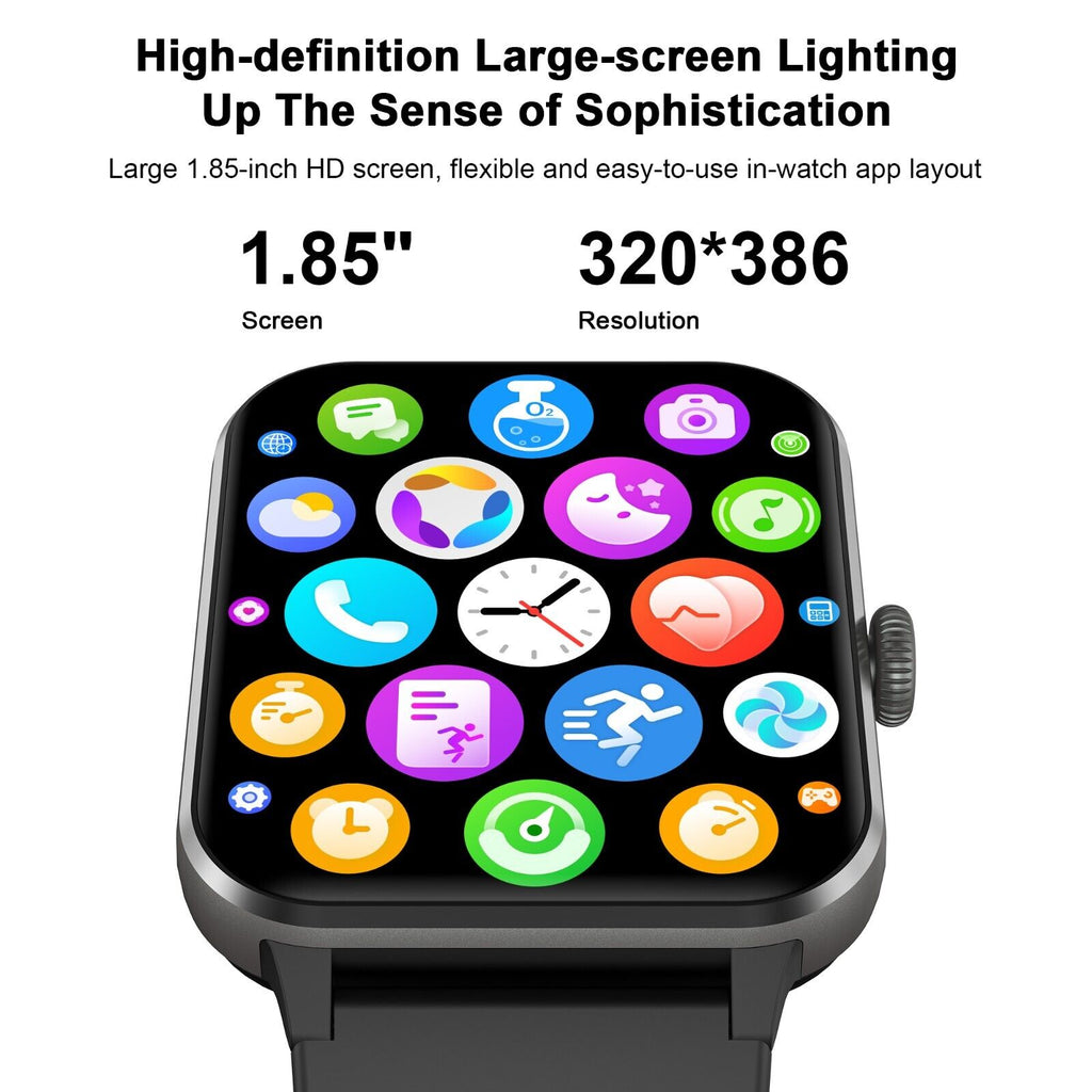 Smart Blackview Smartwatch for Men & Women - Bluetooth Calls & Fitness Tracker for Android