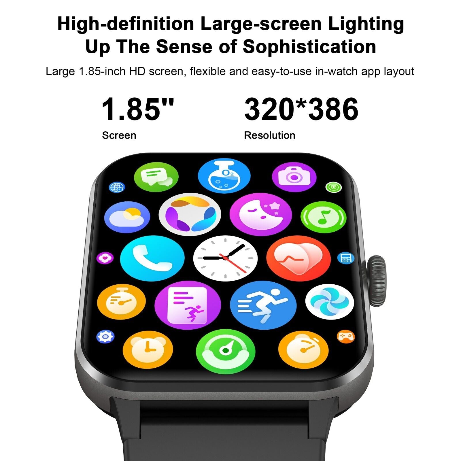 Smart Blackview Smartwatch for Men & Women - Bluetooth Calls & Fitness Tracker for Android