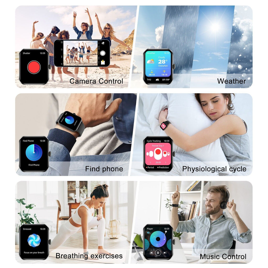 Smart Blackview Smartwatch for Men & Women - Bluetooth Calls & Fitness Tracker for Android