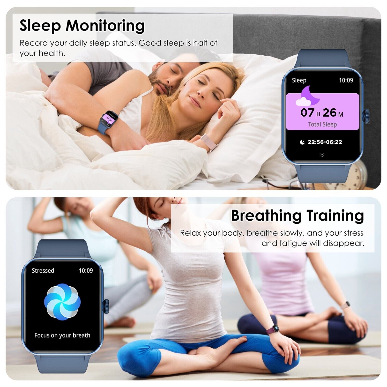 Smart Blackview Smartwatch for Men & Women - Bluetooth Calls & Fitness Tracker for Android