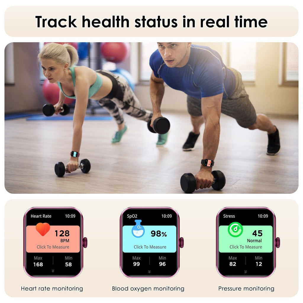 Smart Blackview Smartwatch for Men & Women - Bluetooth Calls & Fitness Tracker for Android