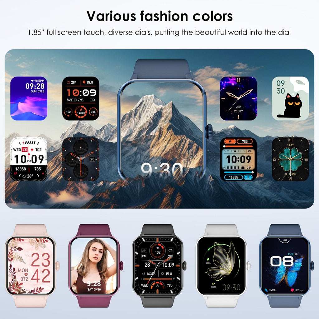 Smart Blackview Smartwatch for Men & Women - Bluetooth Calls & Fitness Tracker for Android