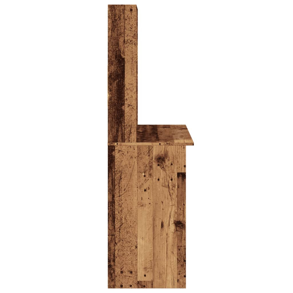Stylish Wood Desk with Shelf - Versatile Office Computer Table by Vidaxl