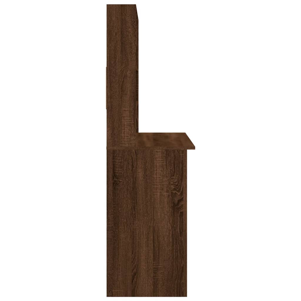 Stylish Wood Desk with Shelf - Versatile Office Computer Table by Vidaxl