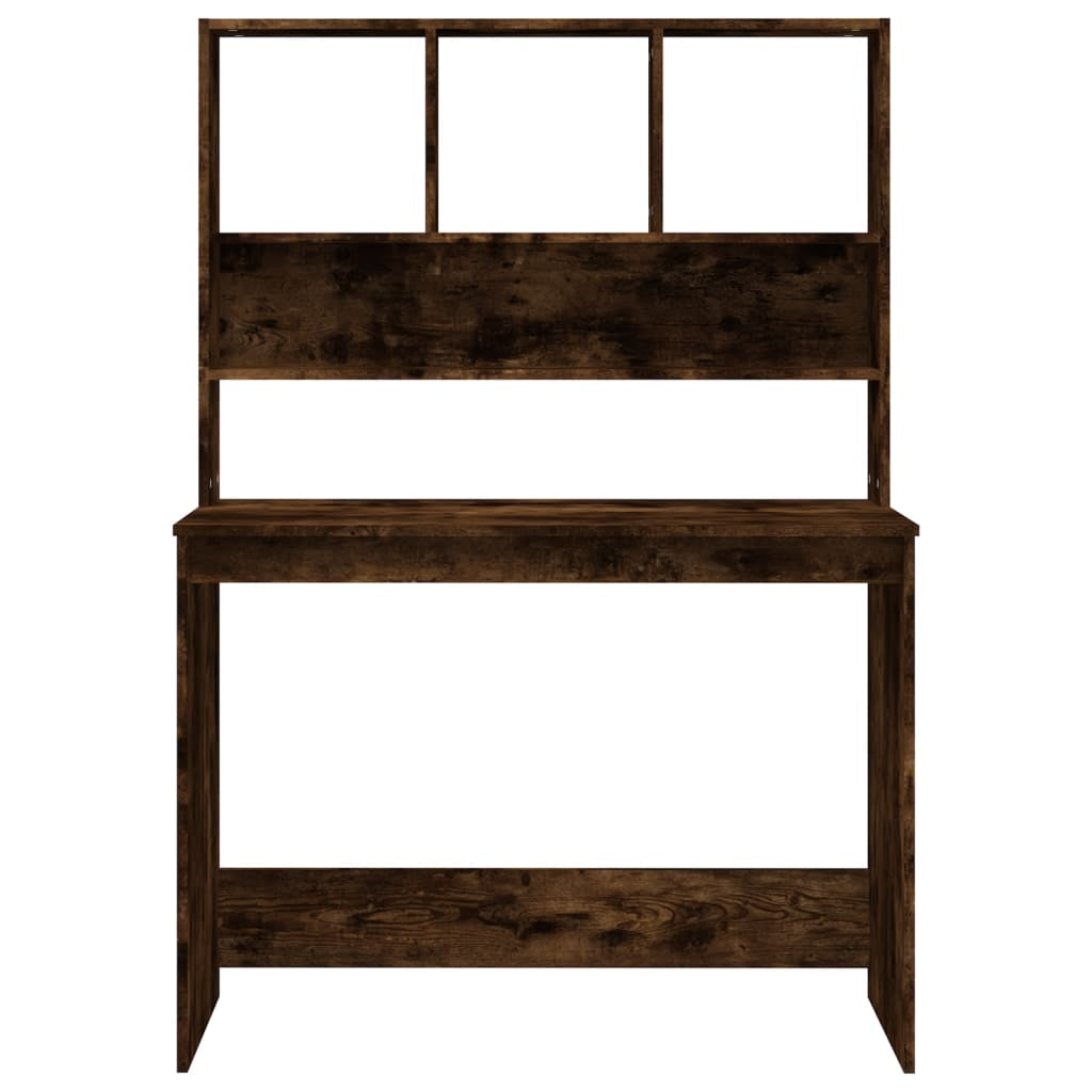 Stylish Wood Desk with Shelf - Versatile Office Computer Table by Vidaxl