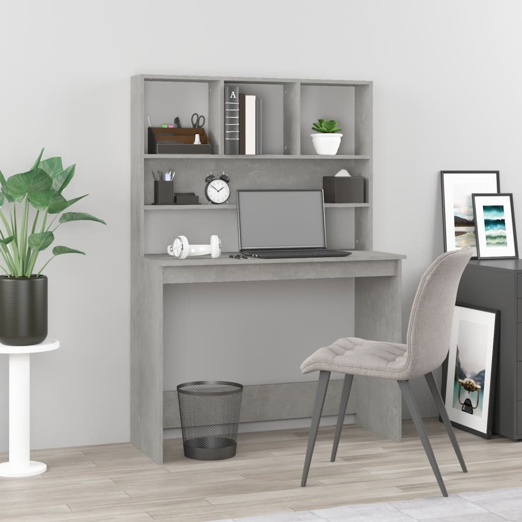 Stylish Wood Desk with Shelf - Versatile Office Computer Table by Vidaxl