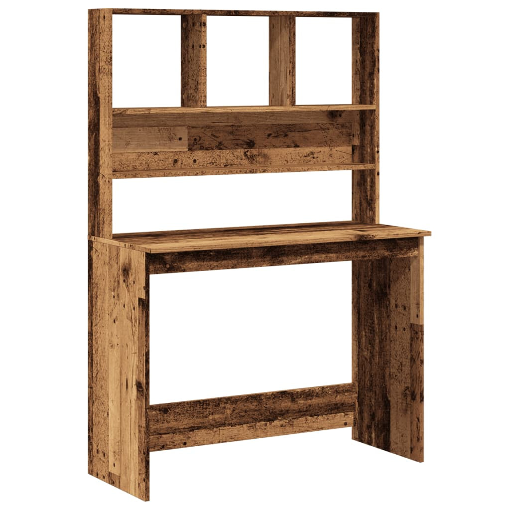 Stylish Wood Desk with Shelf - Versatile Office Computer Table by Vidaxl