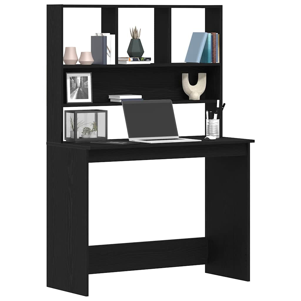 Stylish Wood Desk with Shelf - Versatile Office Computer Table by Vidaxl