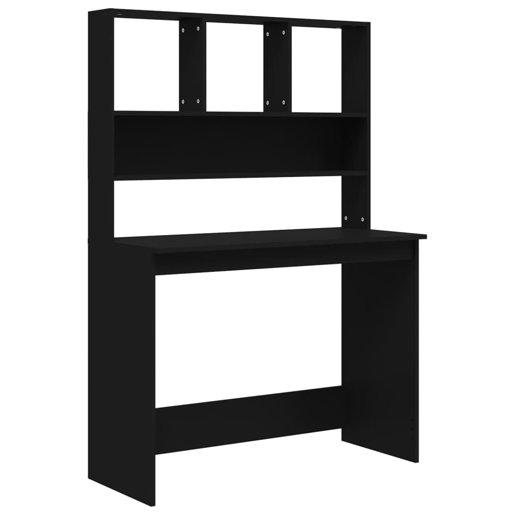 Stylish Wood Desk with Shelf - Versatile Office Computer Table by Vidaxl