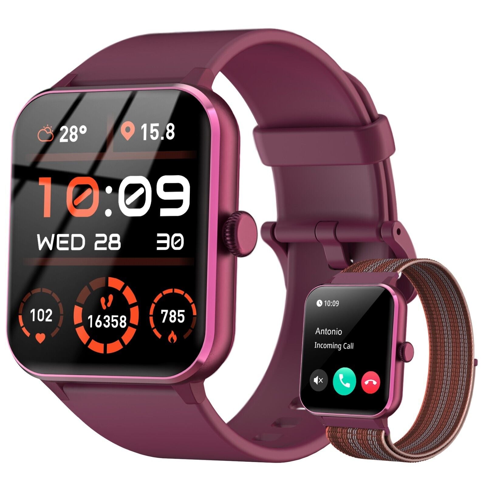 Smart Blackview Smartwatch for Men & Women - Bluetooth Calls & Fitness Tracker for Android