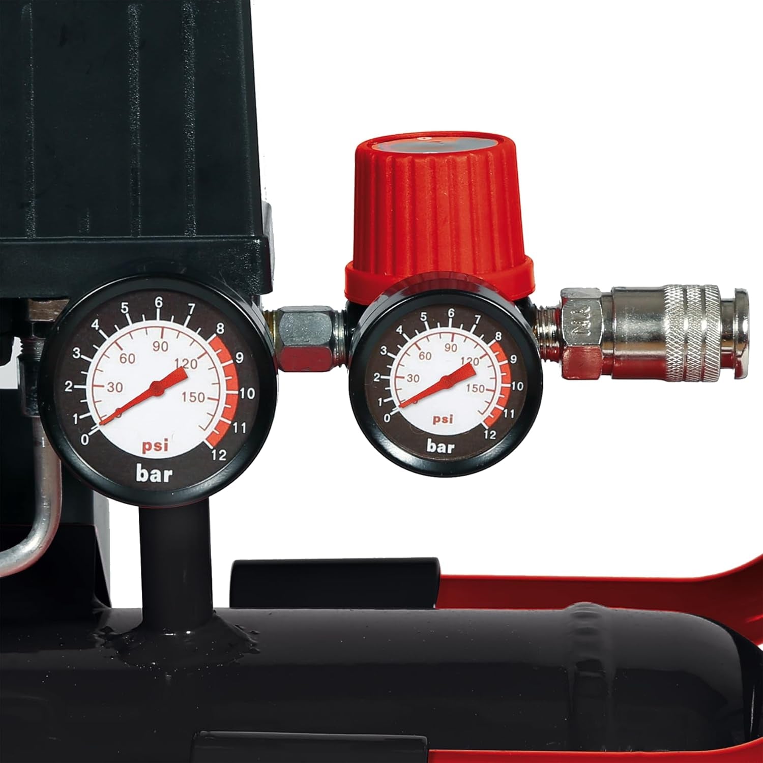 Einhell TE-AC 270/50 Silent Plus Air Compressor - 1500W, 8 Bar Max Pressure, 50L Tank, 270 L/min Flow, Oil-Free, Quiet Operation