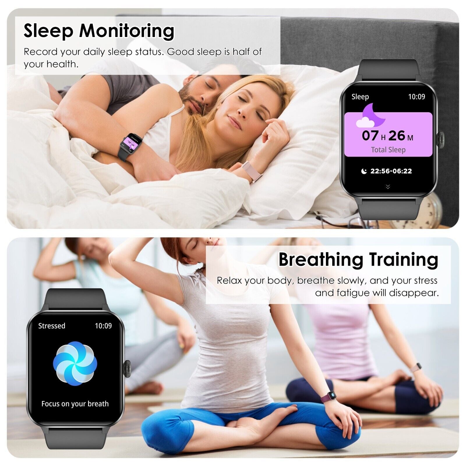 Smart Blackview Smartwatch for Men & Women - Bluetooth Calls & Fitness Tracker for Android