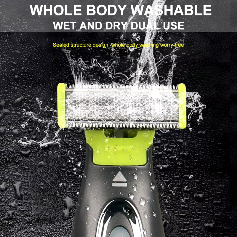 Electric Shaver for Men and Women Portable Full Body Trimmer USB T Shaped Blade Razor for Beard Armpit for Washable