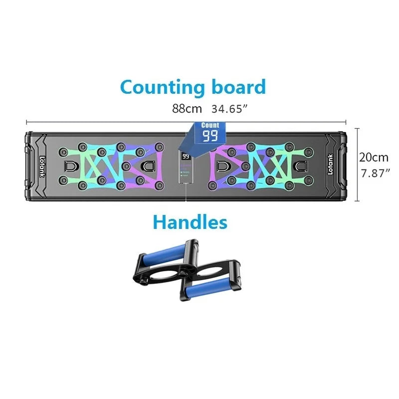 Versatile Counting Folding Push-Up Board - Enhance Abs & Strengthen Muscles with Portable Fitness Equipment