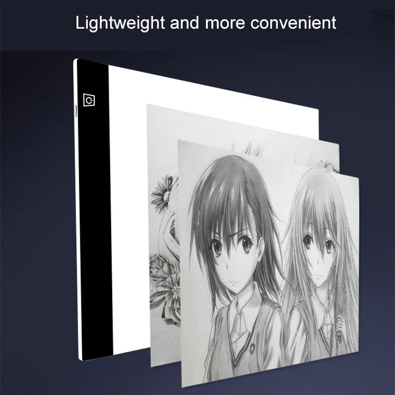 Dimmable LED Drawing Copy Pad - Adjustable Light Notepad for Kids - Perfect Animation Painting & Educational Gift