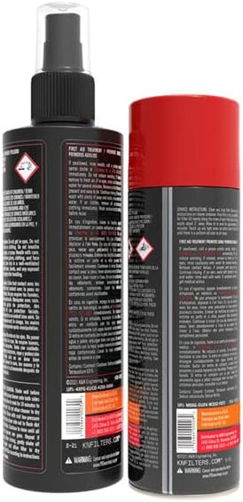 K&N Luftfilter Reinigungs-Kit – Öl & Reiniger für optimale Filterpflege, 99-5003 EU