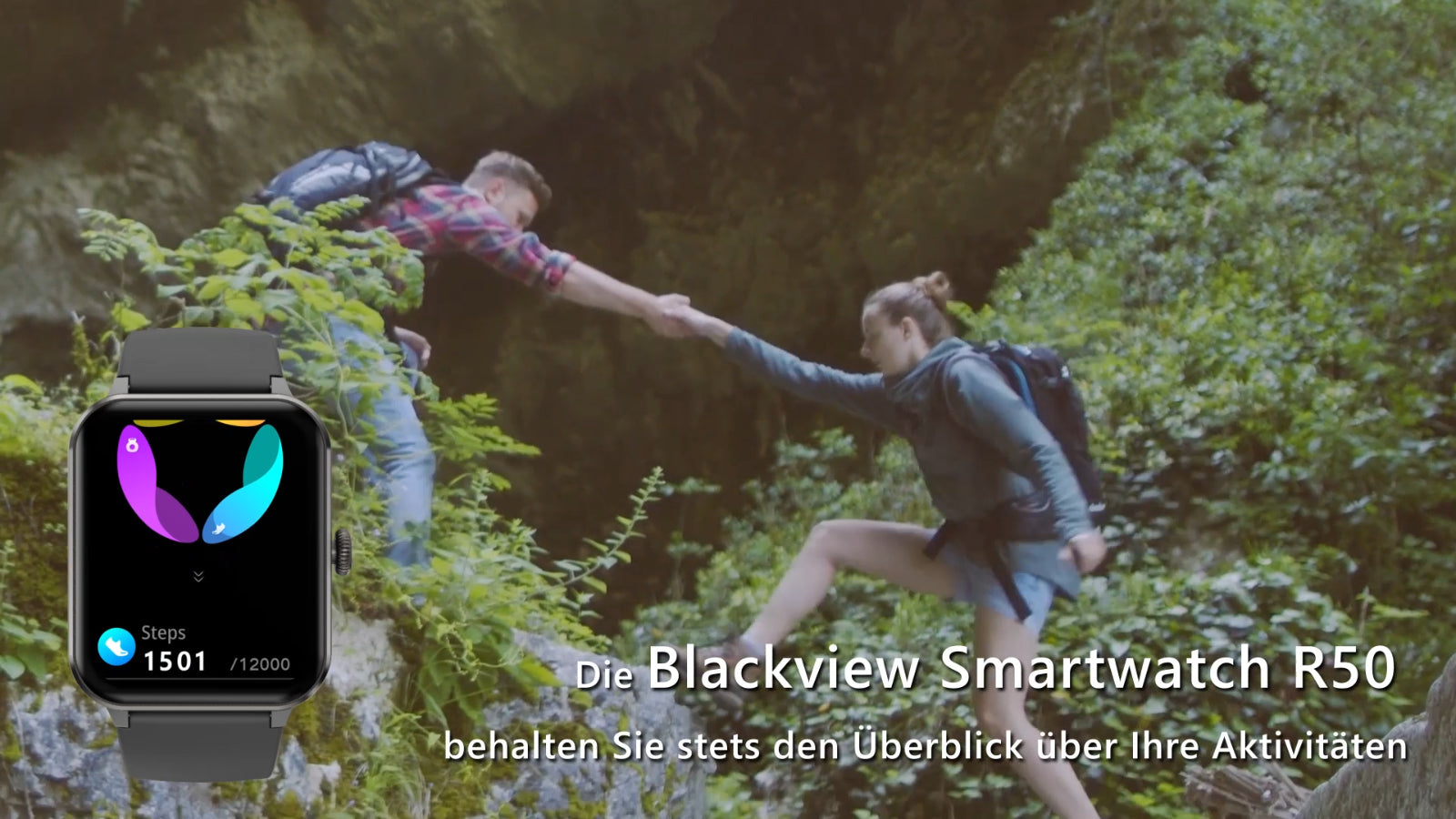 Smart Blackview Smartwatch for Men & Women - Bluetooth Calls & Fitness Tracker for Android