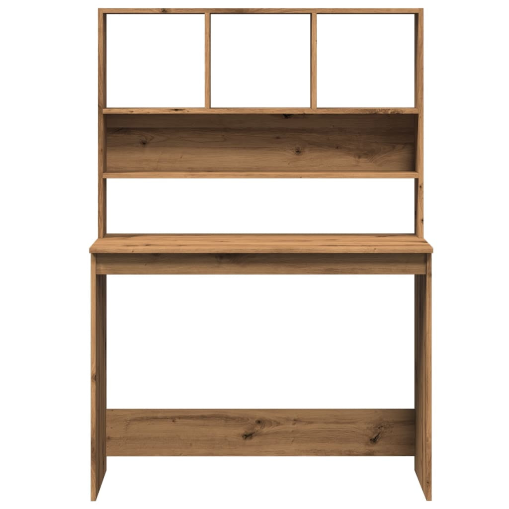 Stylish Wood Desk with Shelf - Versatile Office Computer Table by Vidaxl