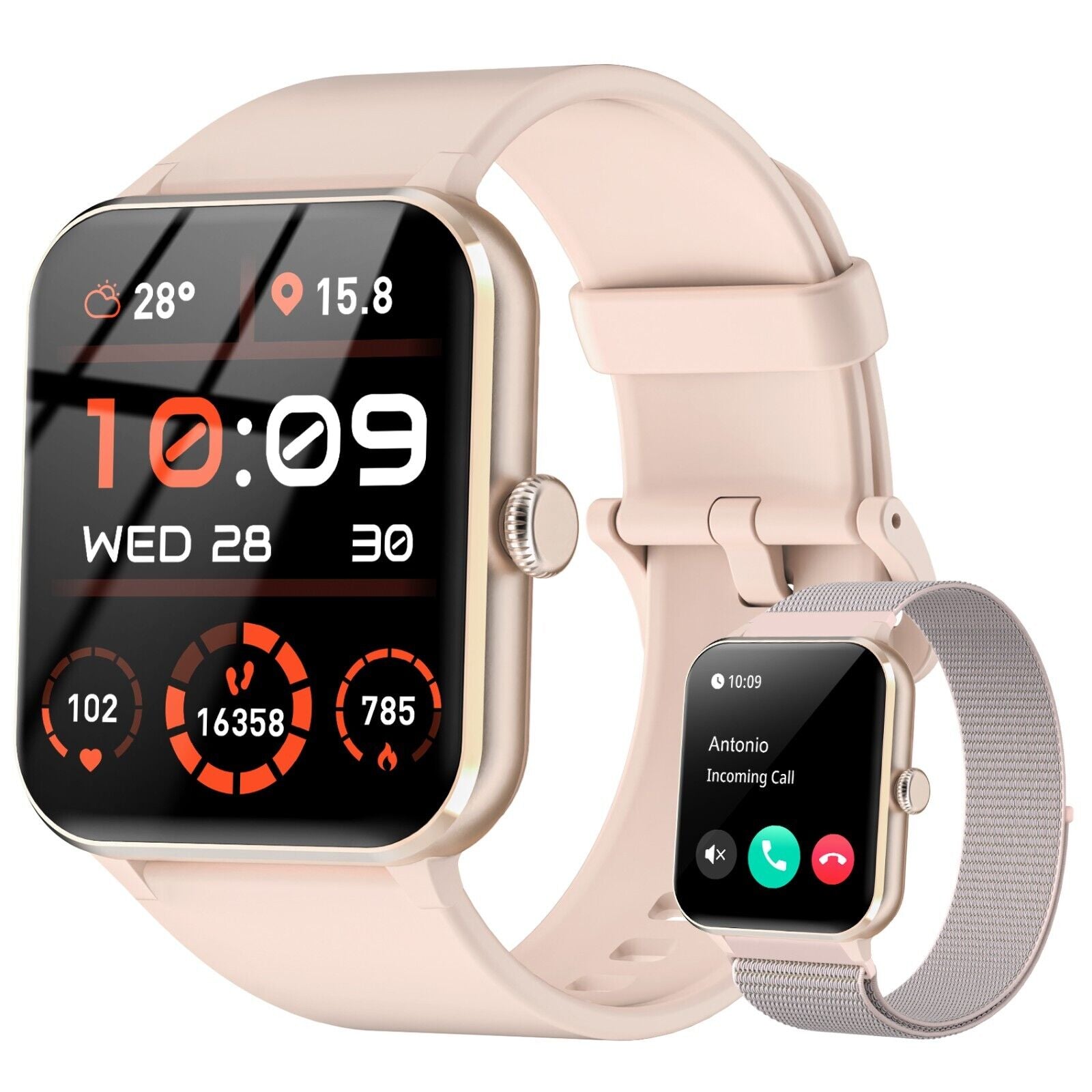 Smart Blackview Smartwatch for Men & Women - Bluetooth Calls & Fitness Tracker for Android