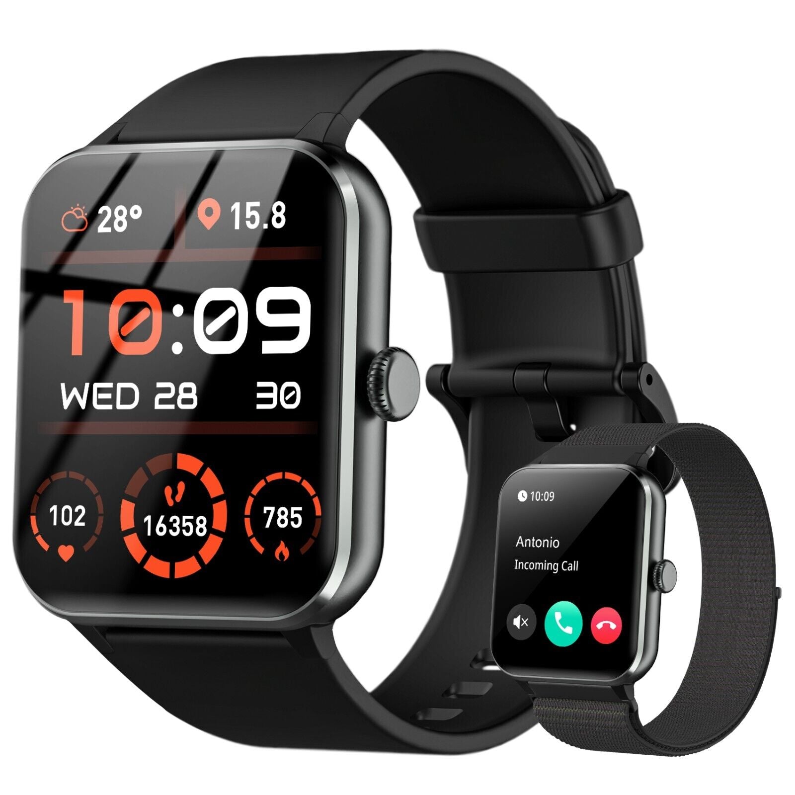 Smart Blackview Smartwatch for Men & Women - Bluetooth Calls & Fitness Tracker for Android