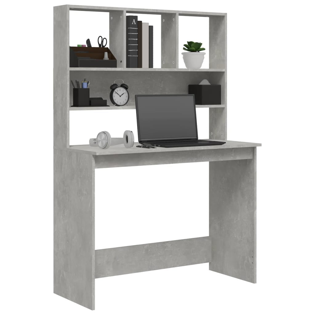 Stylish Wood Desk with Shelf - Versatile Office Computer Table by Vidaxl