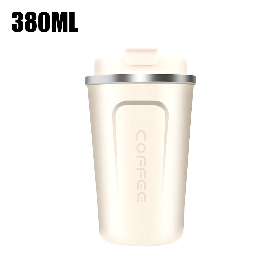 Thermo Cafe Car Thermos Mug for Tea Water Coffee Leak_Proof Travel Thermo Cup Coffee Mug 380/510ML Double Stainless Steel