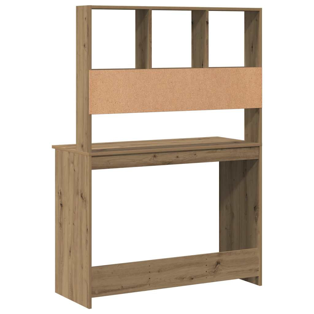 Stylish Wood Desk with Shelf - Versatile Office Computer Table by Vidaxl