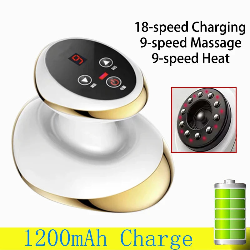 Electric Guasha Massage & Cupping Set – Body Massager with Suction, Heating, and Fat Burning for Anti-Cellulite Treatment