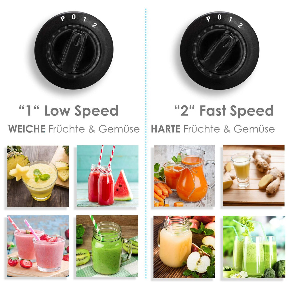 KESSER® 1100W Stainless Steel Fruit Juicer - Powerful 85mm Juice Press for Freshly Squeezed Goodness
