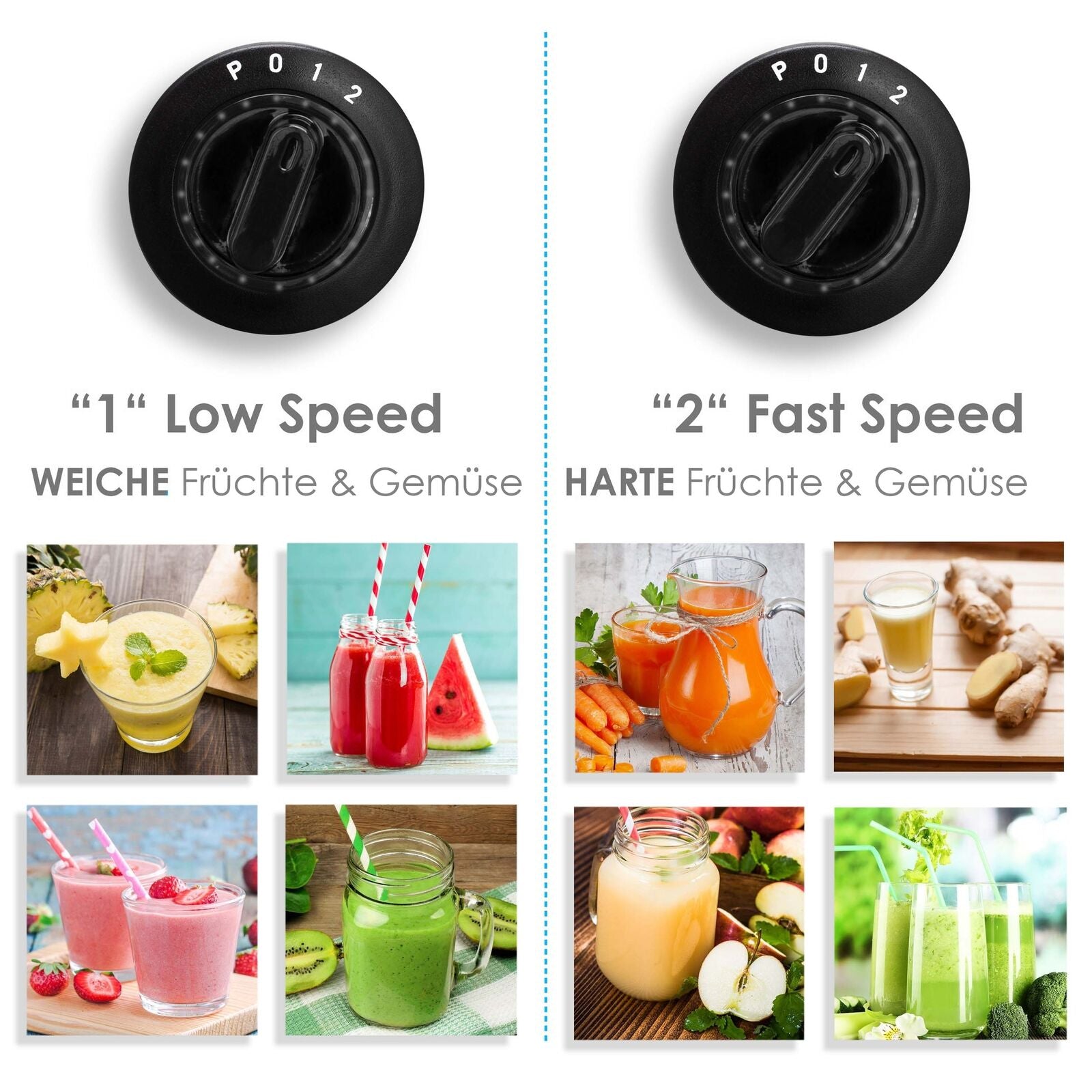 KESSER® 1100W Stainless Steel Fruit Juicer - Powerful 85mm Juice Press for Freshly Squeezed Goodness