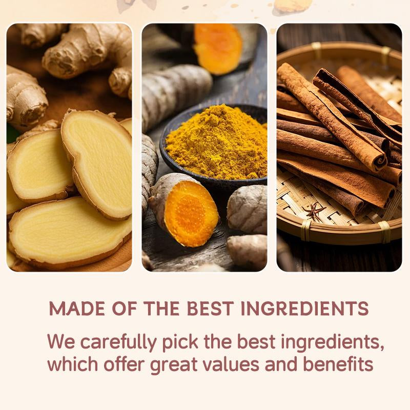 Turmeric Tea Herbal Anti-Inflammatory Tea, 100% Natural, Eco-Friendly Tea Bags. Contains Turmeric, Ginger, and Cinnamon. Biodegradable Tea Bags. Sugar-Free, Caffeine-Free, Gluten-Free, Vegan Healthy Beverage. Good Herbal Remedy
