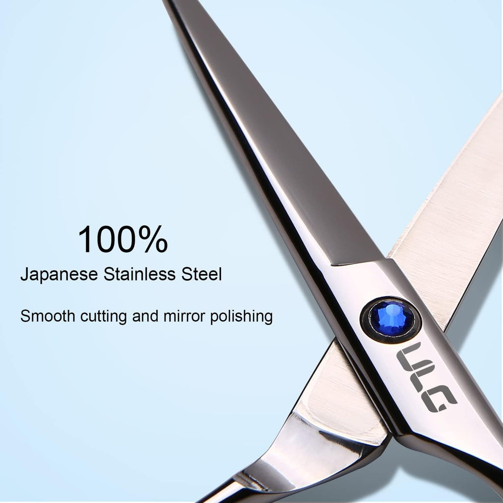Professionelle Haarschneideschere - 6.5 Zoll - Japanischer Edelstahl - Rasiermesserscharf für Präzise Schnitte und Effilierschneiden