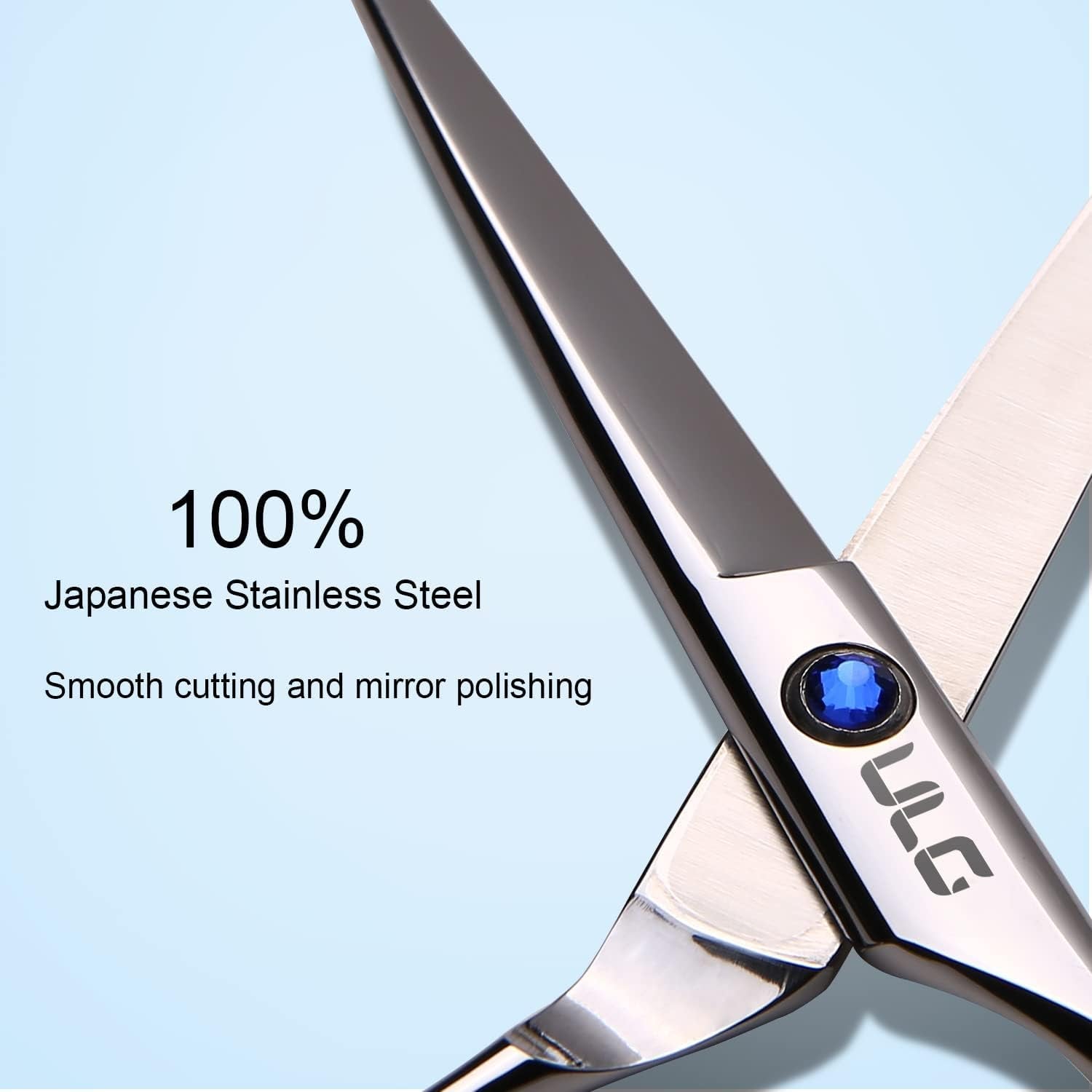 Professionelle Haarschneideschere - 6.5 Zoll - Japanischer Edelstahl - Rasiermesserscharf für Präzise Schnitte und Effilierschneiden
