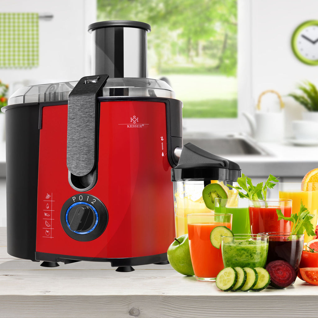 KESSER® 1100W Stainless Steel Fruit Juicer - Powerful 85mm Juice Press for Freshly Squeezed Goodness
