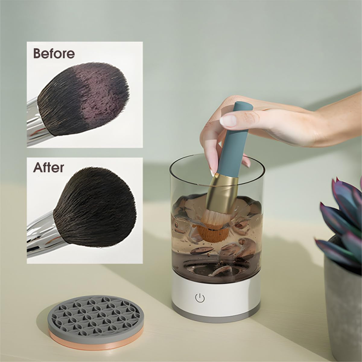 USB Automatischer Make-up Pinselreiniger & Trockner – Effektives Reinigungsgerät für alle Pinselgrößen