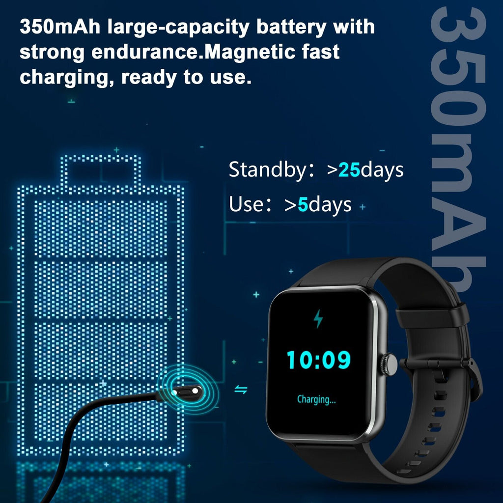Smart Blackview Smartwatch for Men & Women - Bluetooth Calls & Fitness Tracker for Android